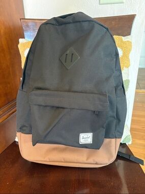 Herschel Supply Company Black and Brown Two-Tone Backpack